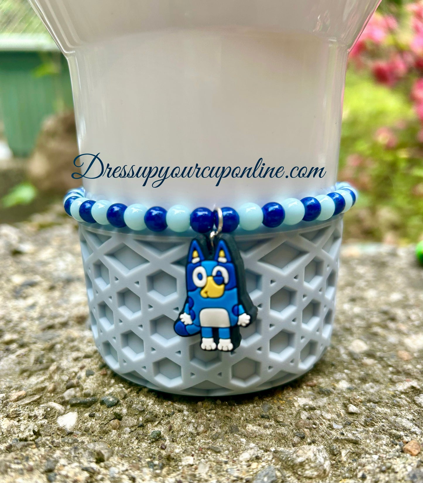 Blue Dog Stanley Cup Tumbler Bracelet