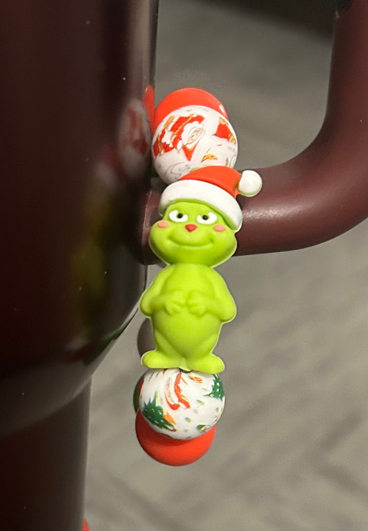 Grinch Tumbler Handle Charm