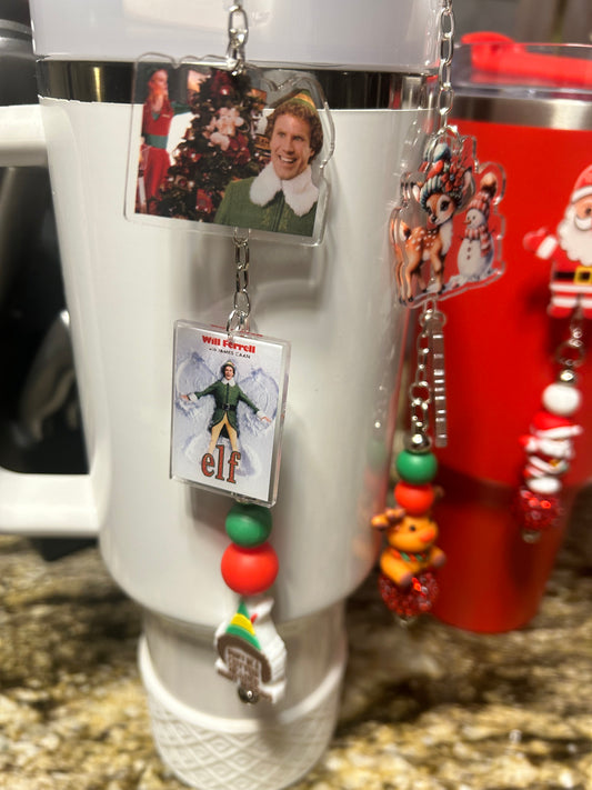 Holiday Straw Dangle