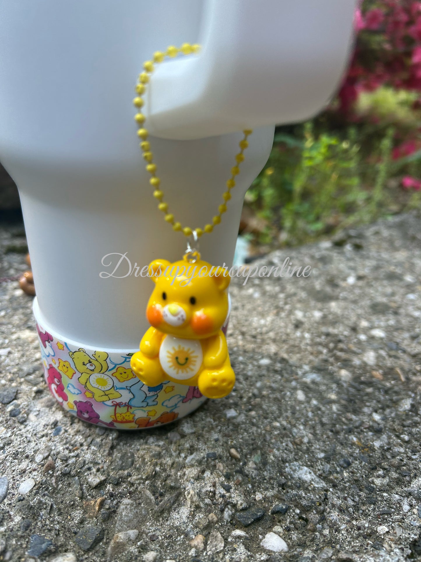 Colorful Bear Cup Handle Tumbler Charm