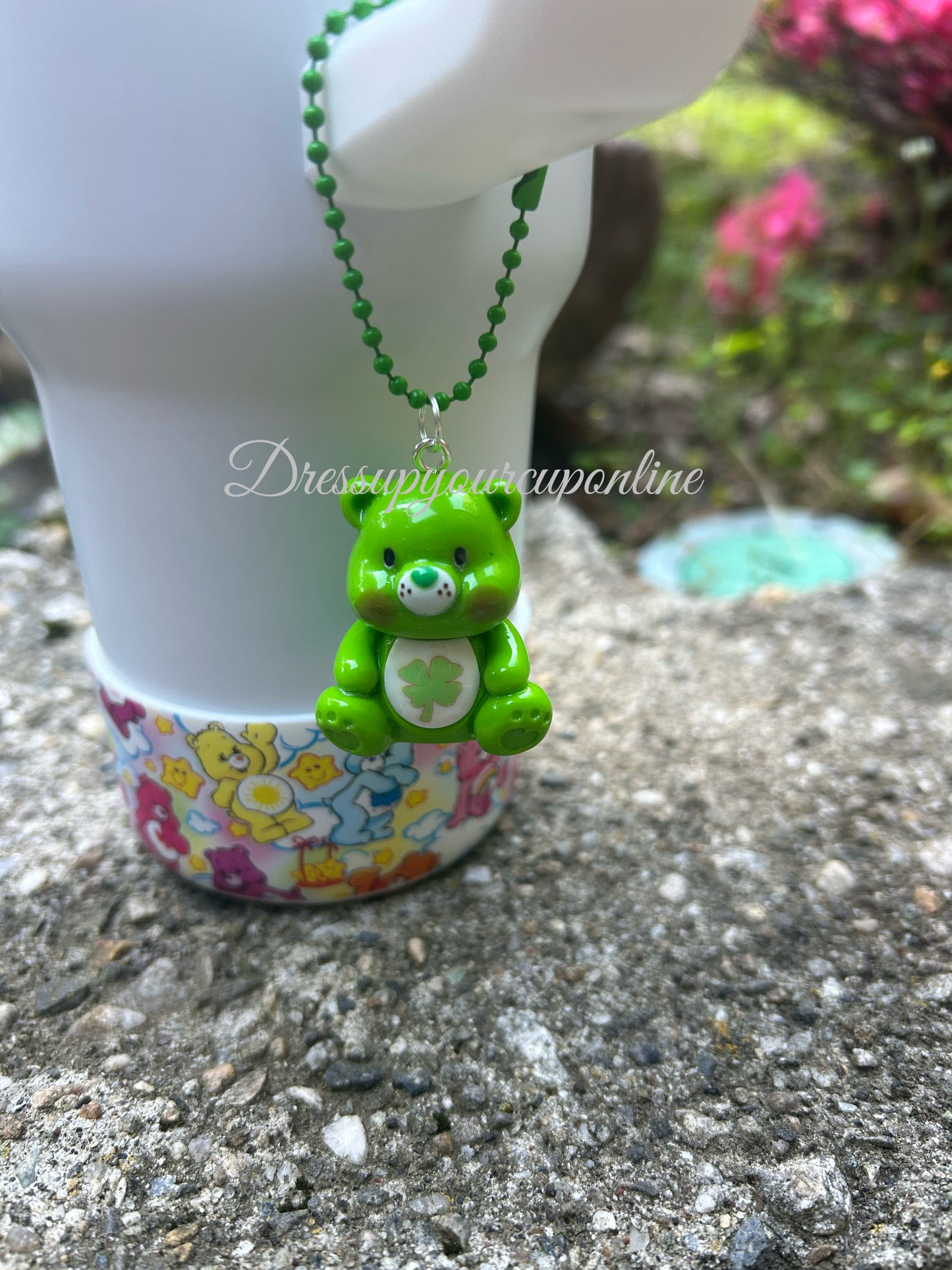 Colorful Bear Cup Handle Tumbler Charm