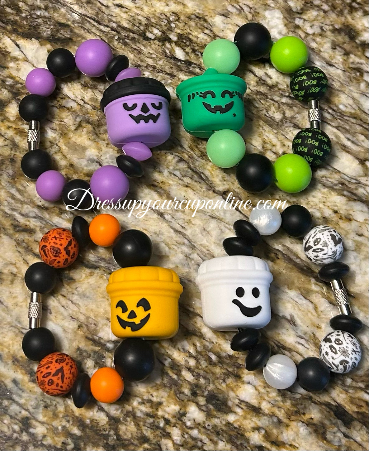 Halloween Bucket Cup Handle Tumbler Charm