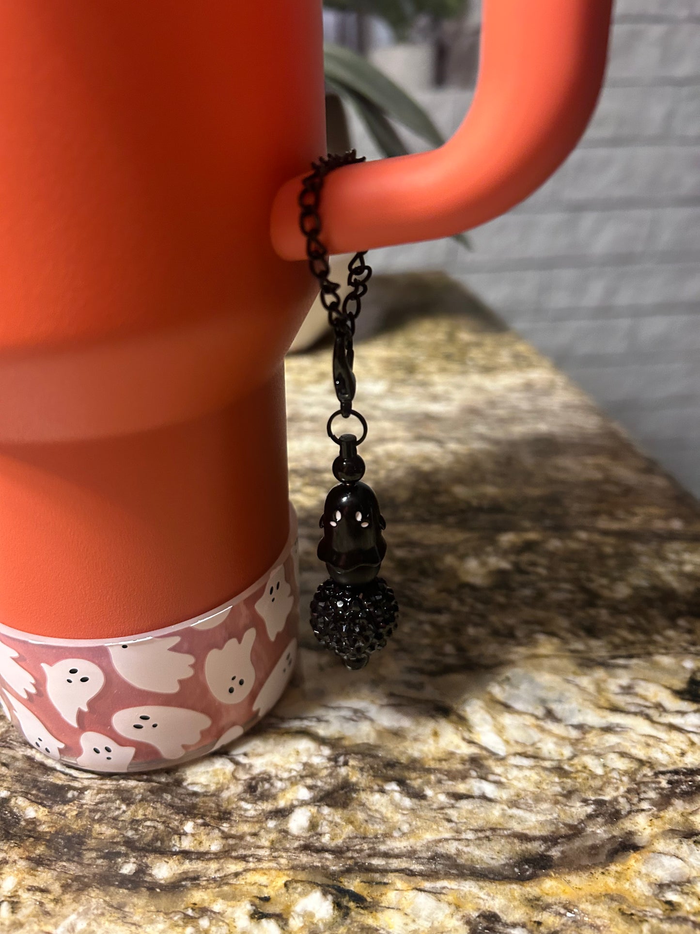 Ghost Tumbler Handle Charm